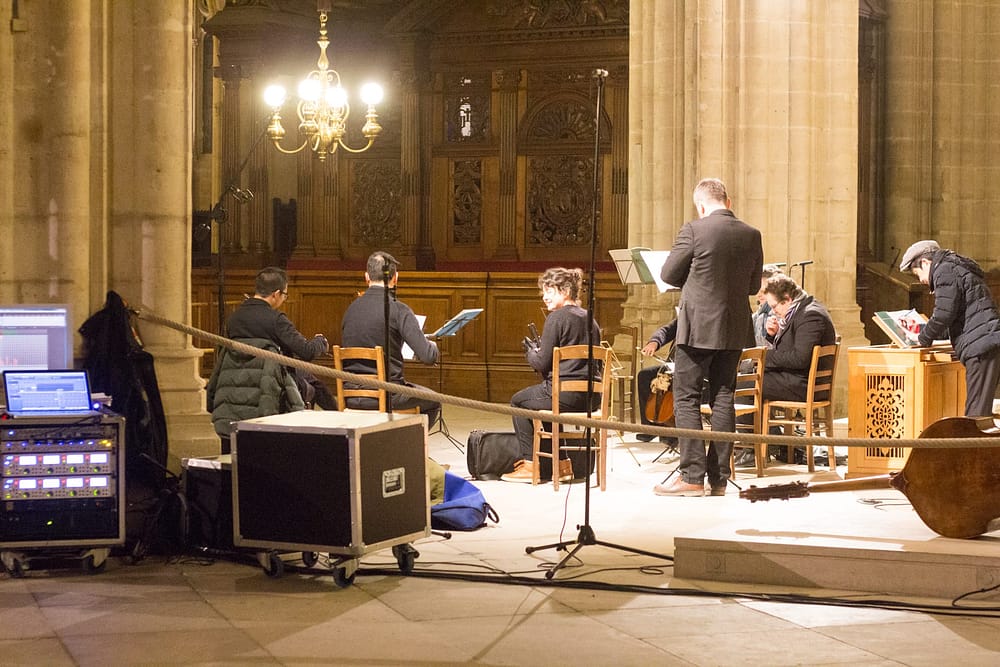 Captation du spectacle du chœur I Cieli Immensi dans une église